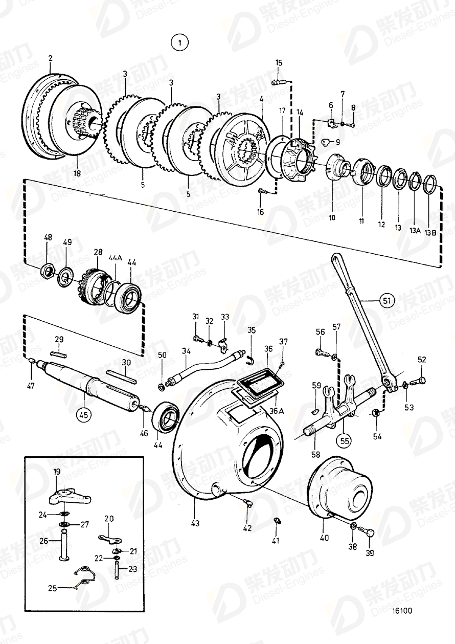 volvo penta Friction clutch 862734 Drawing volvo penta Friction clutch 862734 Drawing